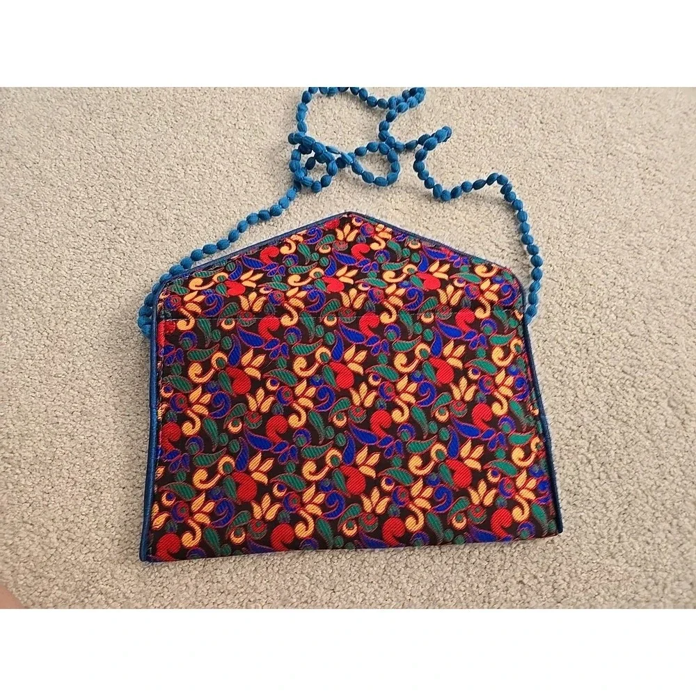 NWOT BAG INDIAN HANDBAG PURSE MULTICOLOR GIFT BAG EMBROIDERED WEDDING‎ CLUTCH